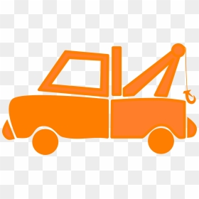 Orange Dump Truck Clipart, HD Png Download - tow truck png