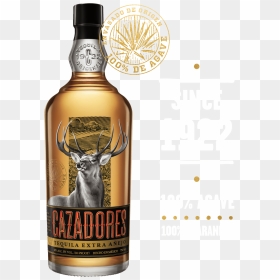 Cazadores Extra Anejo Tequila - Cazadores Tequila, HD Png Download - tequila bottle png