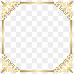 Gold Frame Border Png , Png Download - Fancy Gold Frame Png, Transparent Png - gold frame border png