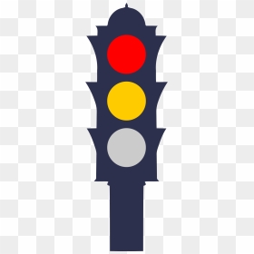 Traffic Light Amber Big - Amber Traffic Light Clip Art, HD Png Download - red light png