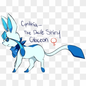 Shiny Eevee And Glaceon , Png Download - Shiny Eevee Fan Art, Transparent Png - glaceon png