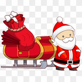 Merry Christmas Everyone Magic, HD Png Download - santa sleigh silhouette png