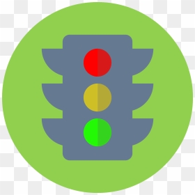 Big Traffic Light - Circle, HD Png Download - traffic light png