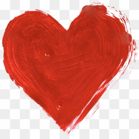 Red Watercolor Heart Png Image - Heart No Background Paint, Transparent Png - watercolor heart png