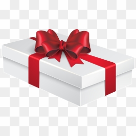 White Gift Box Png Clipart Image - Happy Birthday Gift Box Gif, Transparent Png - gift box png