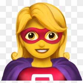 Эмодзи Супергерой, HD Png Download - iphone emojis png