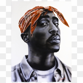 Tupac Shakur By Casey Lynn Hancock - Tupac Shakur Png, Transparent Png - tupac png