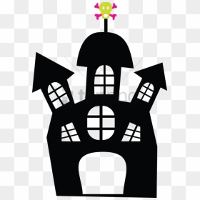 Free Png Download Halloween Haunted House S Black And - Clip Art, Transparent Png - haunted house png