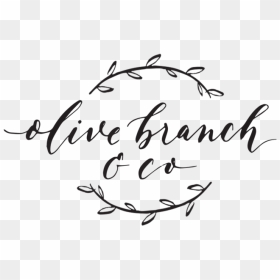 Portfolio Olive Branch & Co Calligraphy - Calligraphy, HD Png Download - olive branch png