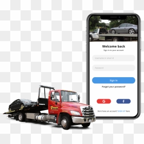 Aid Tow Truck Drivers With Instant Roadside Assistance - Business Plan Tow Truck Company, HD Png Download - tow truck png
