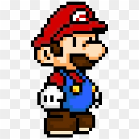 8 Bit Paper Mario , Png Download - Pixel Art Super Mario, Transparent Png - 8 bit mario png