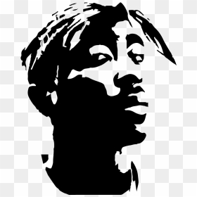 Pop Art Black And White, HD Png Download - tupac png