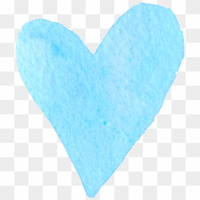 Watercolor Blue Heart Png , Png Download - Watercolor Blue Heart Png, Transparent Png - watercolor heart png
