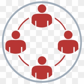 Group In Circle Red - Team Development Icon, HD Png Download - red circle.png