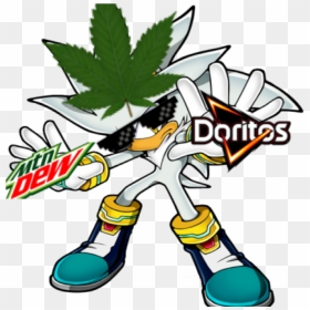 Weed Clipart Mlg - Silver The Hedgehog Png, Transparent Png - mlg weed png