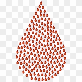 Blood Drop Fractal Type Ii No Bg - Clip Art Blood Droplets, HD Png Download - blood drops png