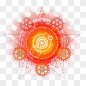 Effect Gears Star Orange Portal Magic - Light Magic Effect Png, Transparent Png - magic effect png