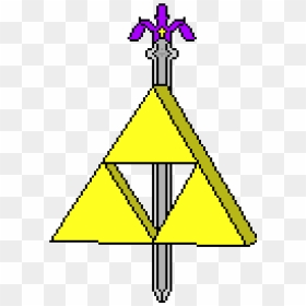Triangle Pixel, HD Png Download - master sword png