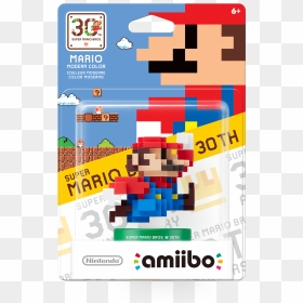 8 Bit Mario Amiibo, HD Png Download - 8 bit mario png