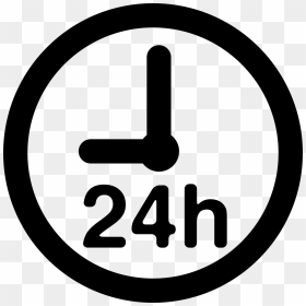 24 Hour Clock Svg Png Icon Free Download - Charing Cross Tube Station, Transparent Png - clock hands png