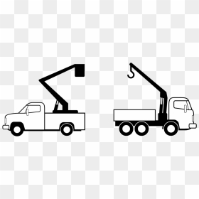 Line Art,automotive Exterior,area - Vehicles Clipart Black And White, HD Png Download - tow truck png