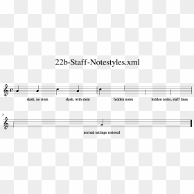 / Images/musicxmltest 64 1 - Stand By Me Partitura, HD Png Download - slash mark png