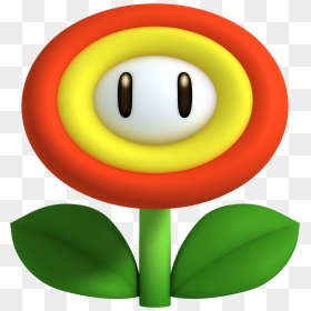 Mario Fire Flower Png - Fire Flower Mario Png, Transparent Png - 8 bit mario png
