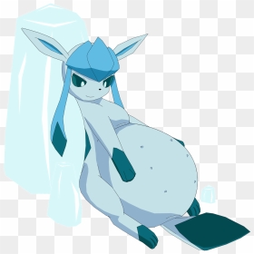 Lost Art Of The Pokemon Glaceon Pregnant - Pokemon Glaceon, HD Png Download - glaceon png
