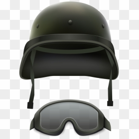 Military Camouflage Helmet Army Illustration - Animated Black Military Helmet, HD Png Download - army helmet png
