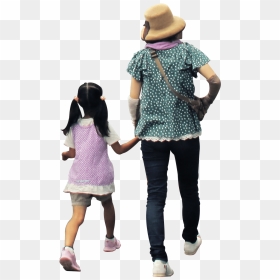 Transparent Children Holding Hands Png - Girl, Png Download - children walking png