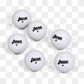 Penn 40mm 1 Star White Table Tennis Balls - Penn Tennis, HD Png Download - ping pong ball png
