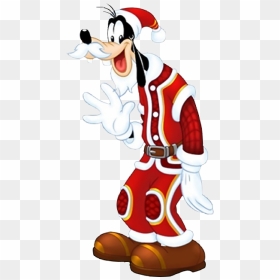 Goofy As Santa - Goofy Christmas, HD Png Download - goofy png