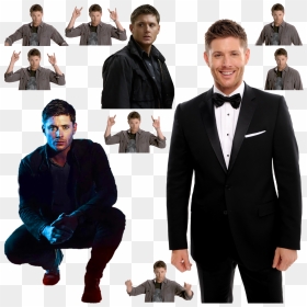Jensen Ackles In Suit, HD Png Download - jensen ackles png