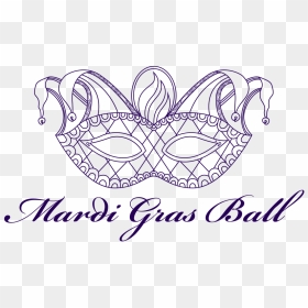 Line Art, HD Png Download - mardi gras beads png