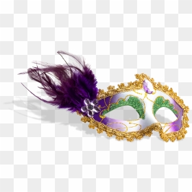 Mask Mail Size - Transparent Background Mardi Gras Mask Png, Png Download - mardi gras beads png