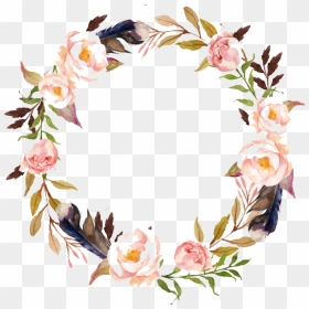 Wedding Invitation Background Png, Transparent Png - watercolor wreath png