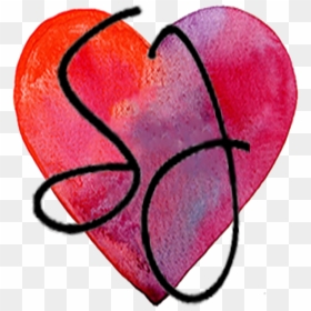 Favicon Sj Watercolor Heart Clipart , Png Download - Sj Heart Images Download, Transparent Png - watercolor heart png