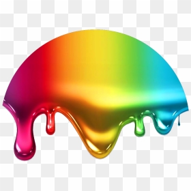 Ftestickers Drip Colorful Liquid Drippi - Colorful Paint Drop, HD Png Download - blood drops png