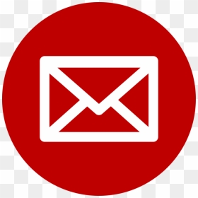 Email Icons Red Circle - Email Icon Png Grey, Transparent Png - red circle.png
