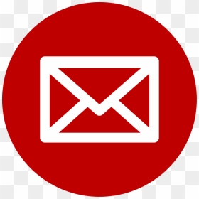 Email Icons Red Circle - Email Icon Png Grey, Transparent Png - red circle.png