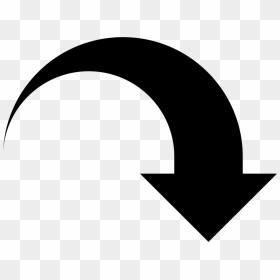 Curved - Curved Arrow Icon Png, Transparent Png - arrow image png