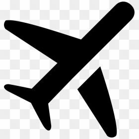 Si Glyph Airplane - Portable Network Graphics, HD Png Download - airplane icon png