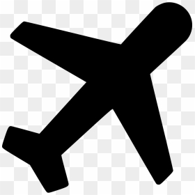 Airplane Flight Travel Aircraft - Plane Icon Svg, HD Png Download - airplane icon png