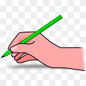 Hand With Pencil Clip Arts - Clip Art Hand Writing, HD Png Download - pencil icon png