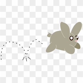 Vector Rabbit Bunny Hop Transparent & Png Clipart Free - Bunny Hopping Clipart, Png Download - hops png
