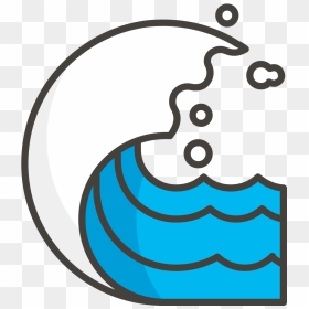 Vector Wave Icon Png, Transparent Png - wave emoji png