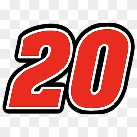Nascar Font 20 Number Red Nascar Font Rojo Numeral - Number Erik Jones 20, HD Png Download - nascar logo png