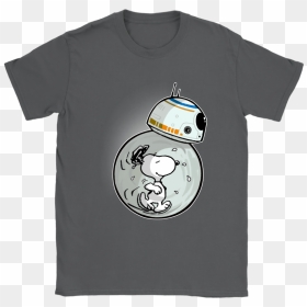 Bb8 Star Wars Mashup Snoopy Shirts - Cartoon, HD Png Download - bb8 png