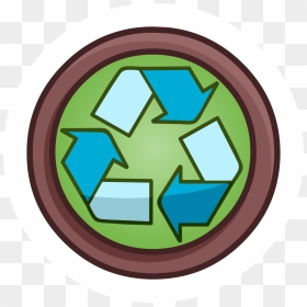 Club Penguin Rewritten Pins Location Clipart , Png - Paper Recycling Sign Yellow, Transparent Png - location pin png