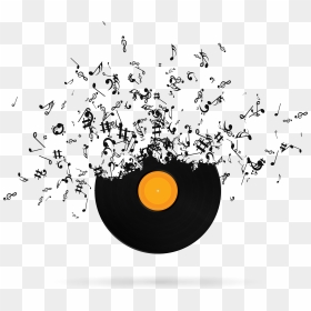 Musical Phonograph Record Transprent - Music Logo Png Hd, Transparent Png - music logo png